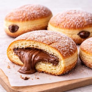 Berlinas rellena de chocolate